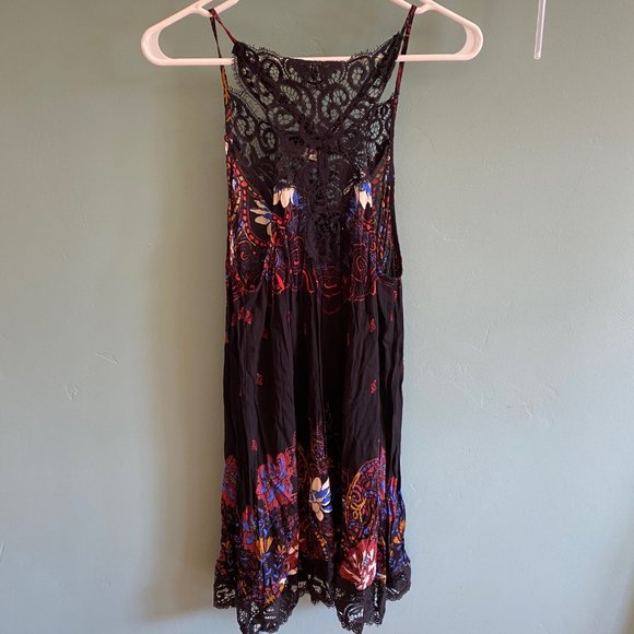 Free People Intimately Black Lace Slip Dress - Picture 5 of 5